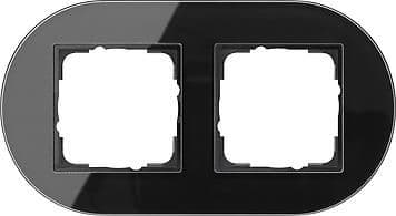 Cadre de finition Gira Studio Noir verre Noir vue 1