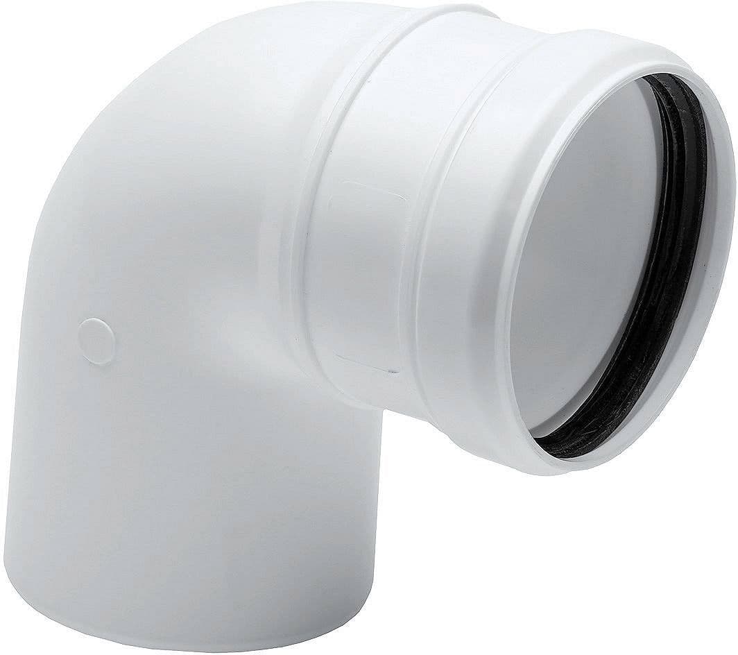 UNIFLOW COUDE 80MM 90° PP BLANC vue 1
