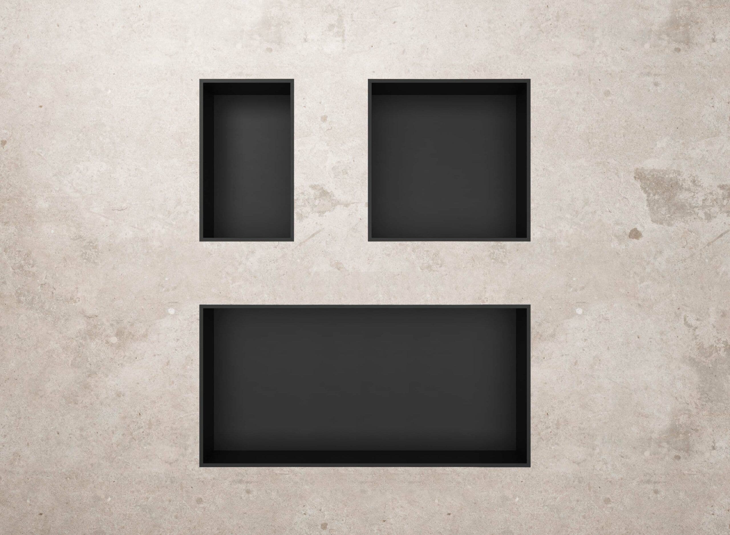 ALONI NICHE ENCASTRÉE (300X600X100MM) - NOIR MAT vue 1