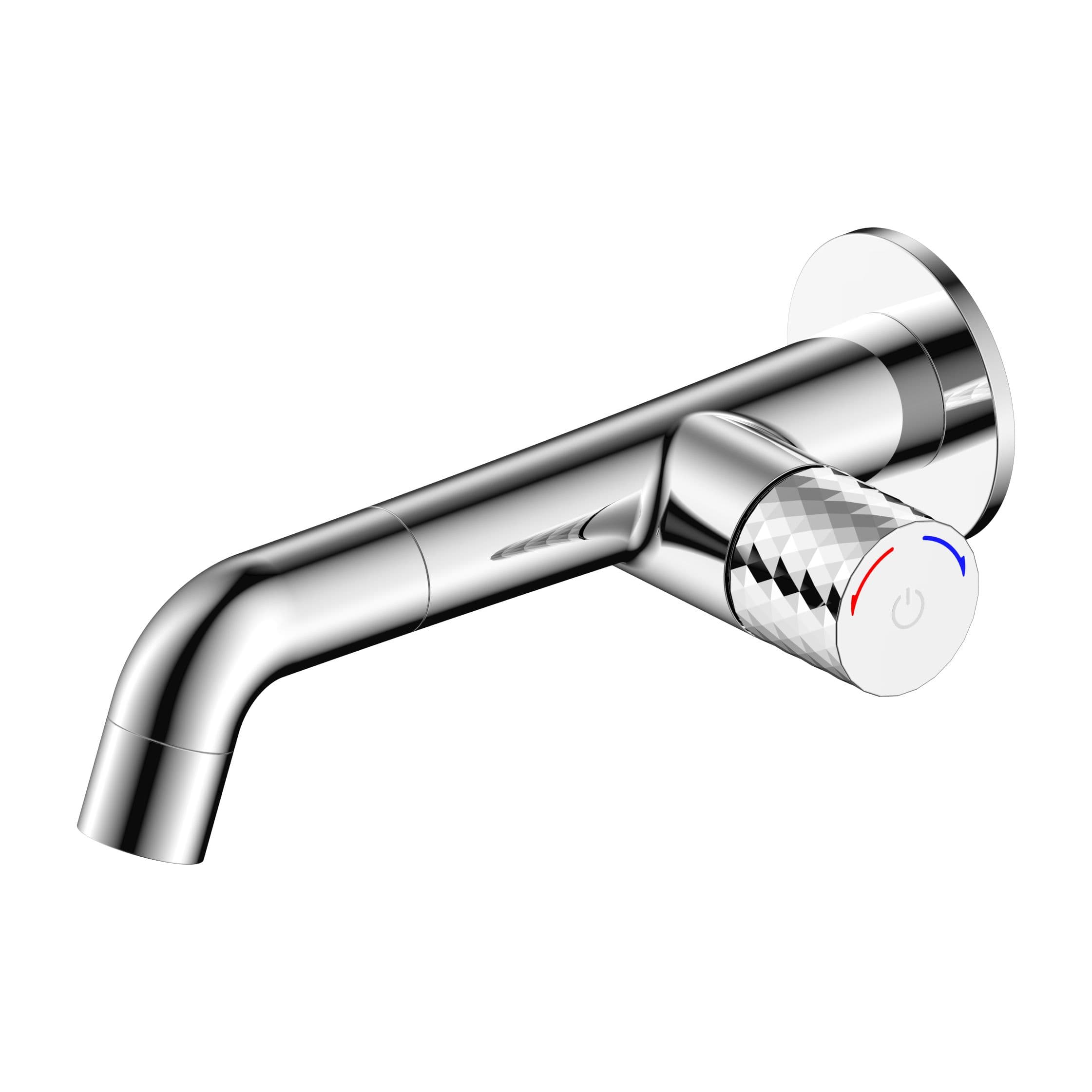 ALONI FLOW MITIGEUR DE LAVABO - BOUTON POUSSOIR - ENCASTRÉ - CHROME vue 1
