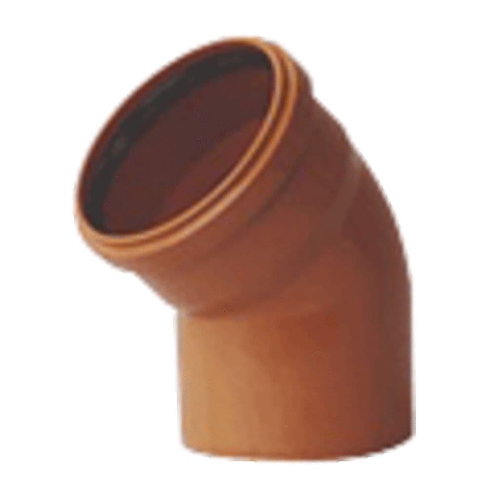 Kabelwerk Eupen Eucarigid-RE SN4 accessoires égout PVC coude 45° D 110 mm brun vue 1