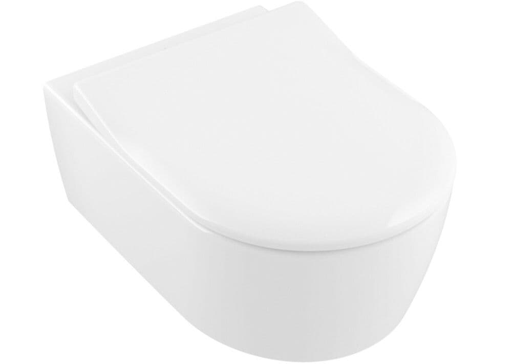Villeroy&Boch Avento PACK toilette suspendue SlimSeat alpin blanc CeramicPlus vue 1