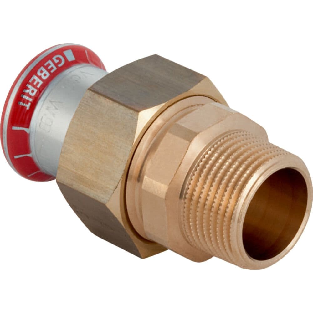Geberit Mapress acier carbone raccord union 35-5/4"M vue 1