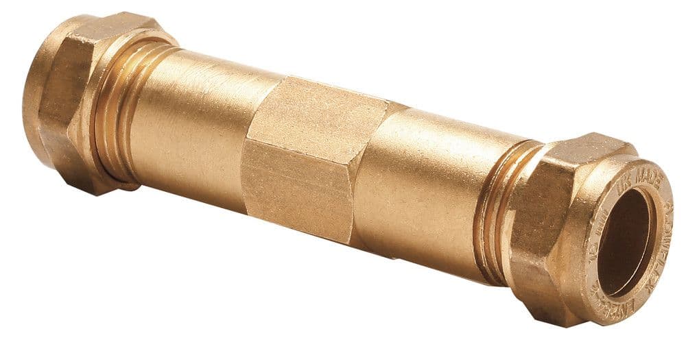 manchon de réparation biconique laiton alimentation tube cuivre 15x15mm vue 1