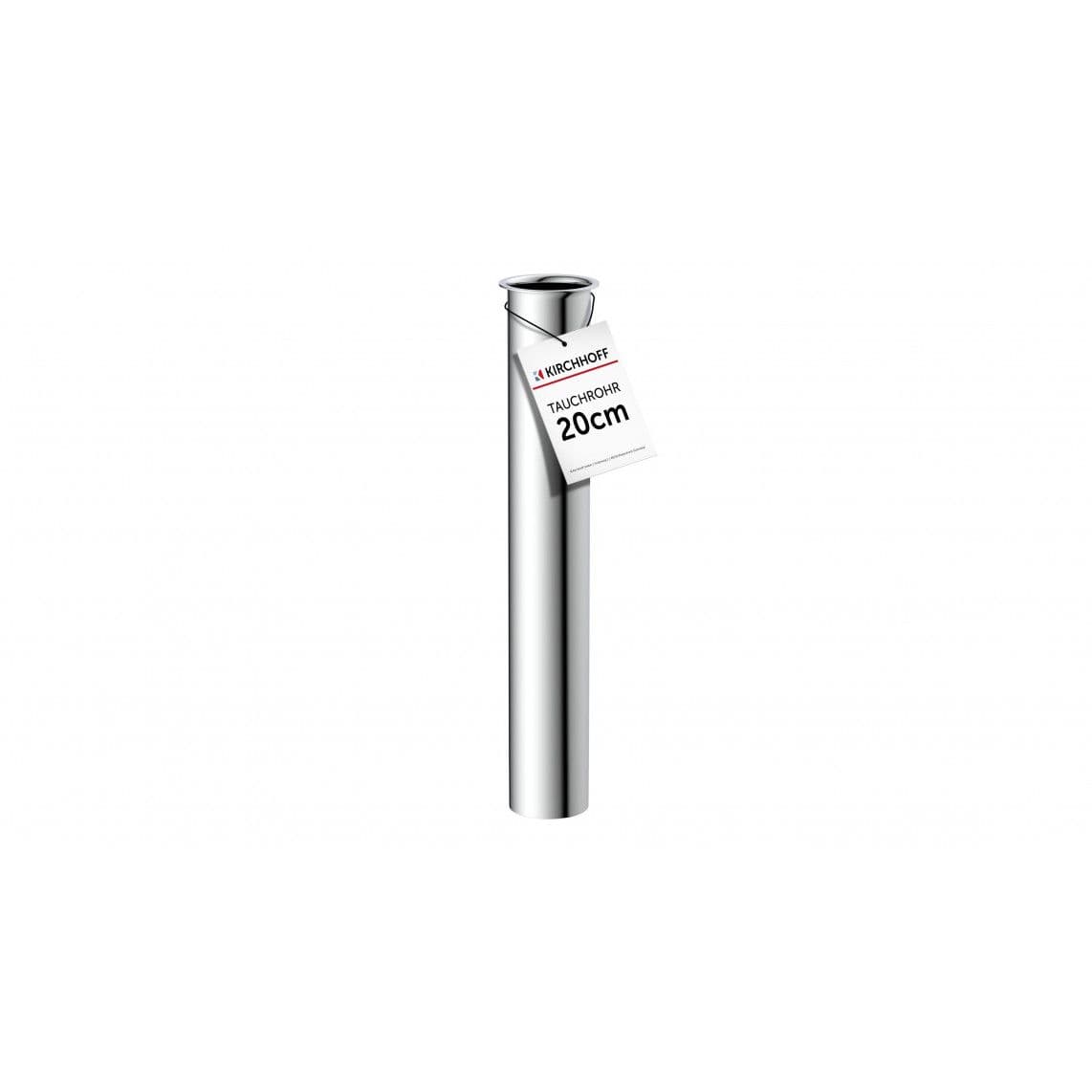98848018 tube plongeur, chromé, 1 1/4" x 32 mm x 200 mm, pour siphon vue 1