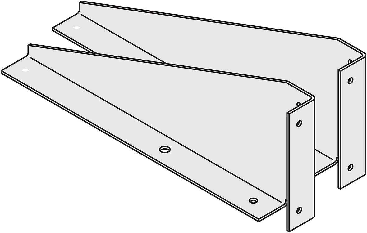 PIED DE SUPPORT (SET DE 2 PIECES) POUR MONTAGE DOS A DOS CHAUDIERES ECOTEC EN CASCADE VAILLANT vue 1