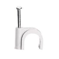 Attache fixfor câble rond 9mm Blanc - pointe longueur 25mm vue 1