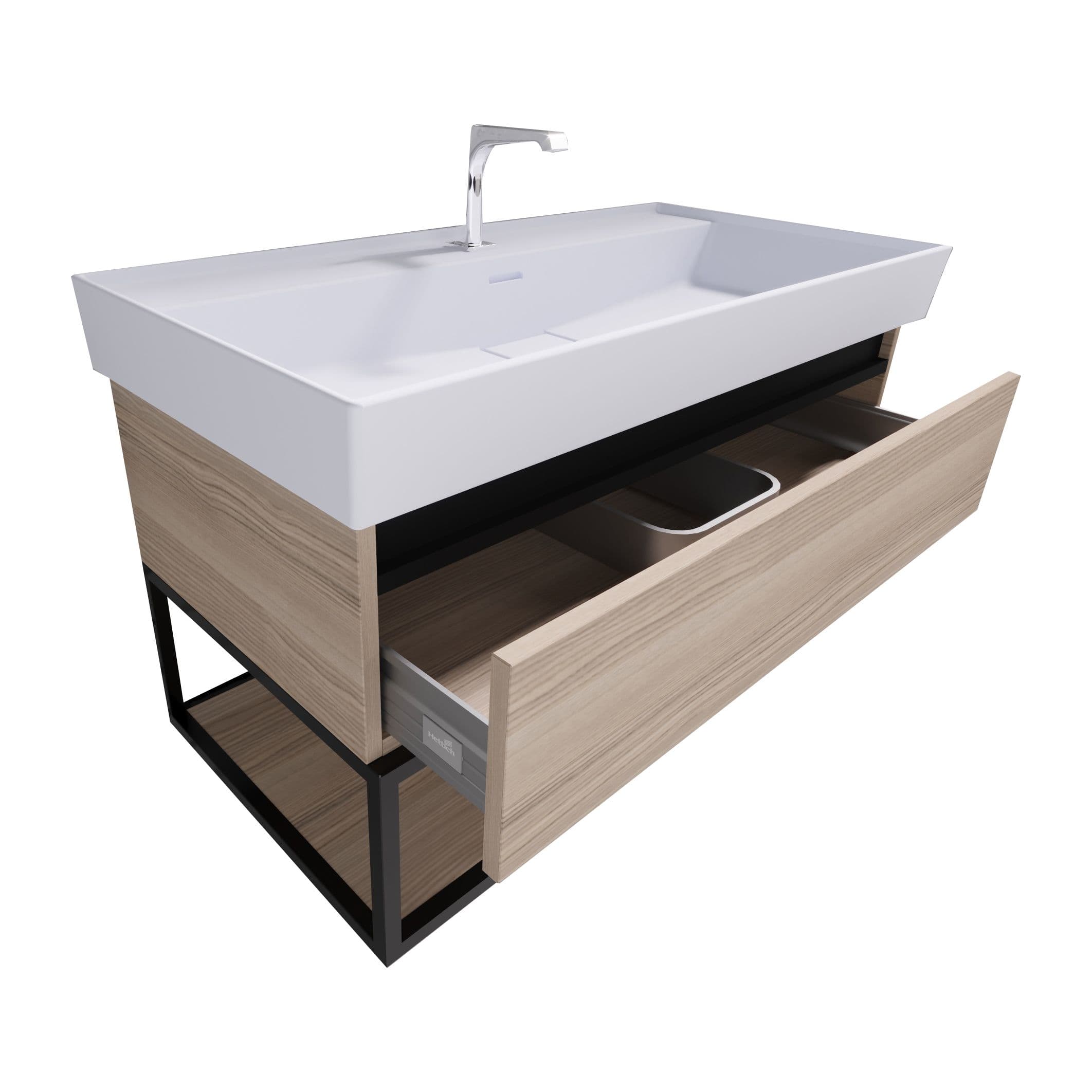 ALONI SHARP MEUBLE SOUS-PLAN (100CM) - NOISETTE vue 1