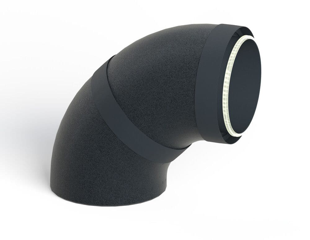 Duco DucoFlex Star coude isolé 90° avec raccord D180 vue 1