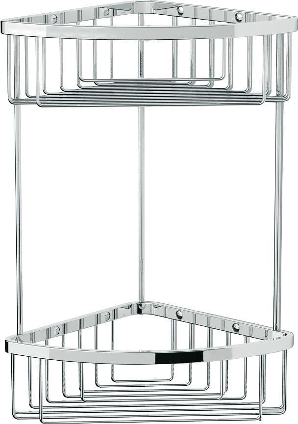 PORTE-BOUTEILLE/EPONGE DOUBLE EQUERRE PASPARTOE 19X19X37 CHROME vue 1