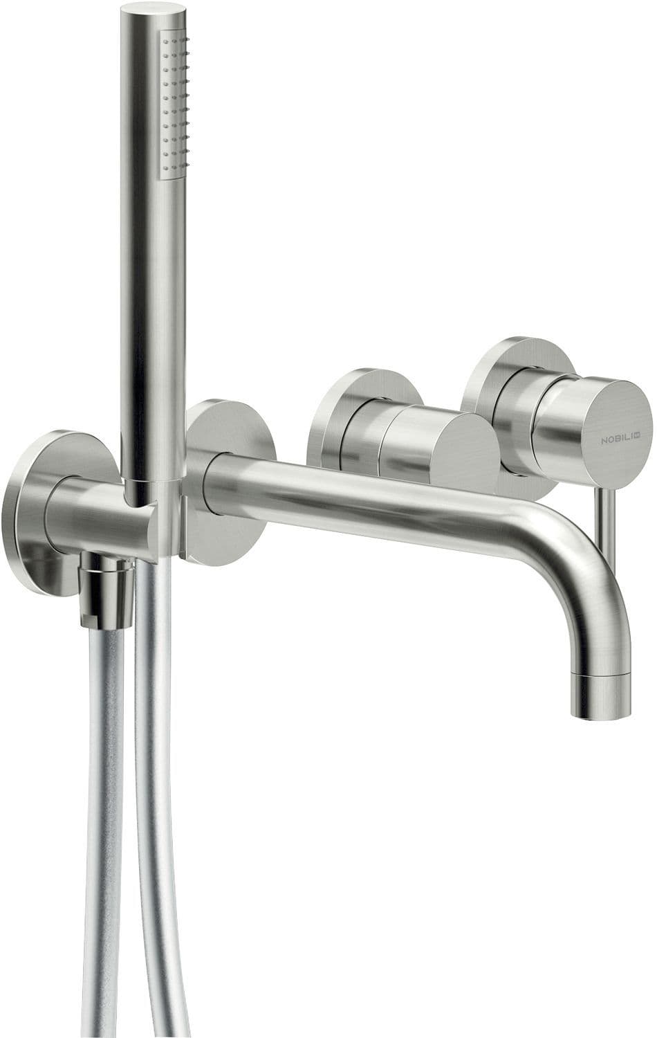 SET DE FINITION MITIGEUR BAIN 4TROUS MURAL LIVE/VELIS NOBILI INOX vue 1