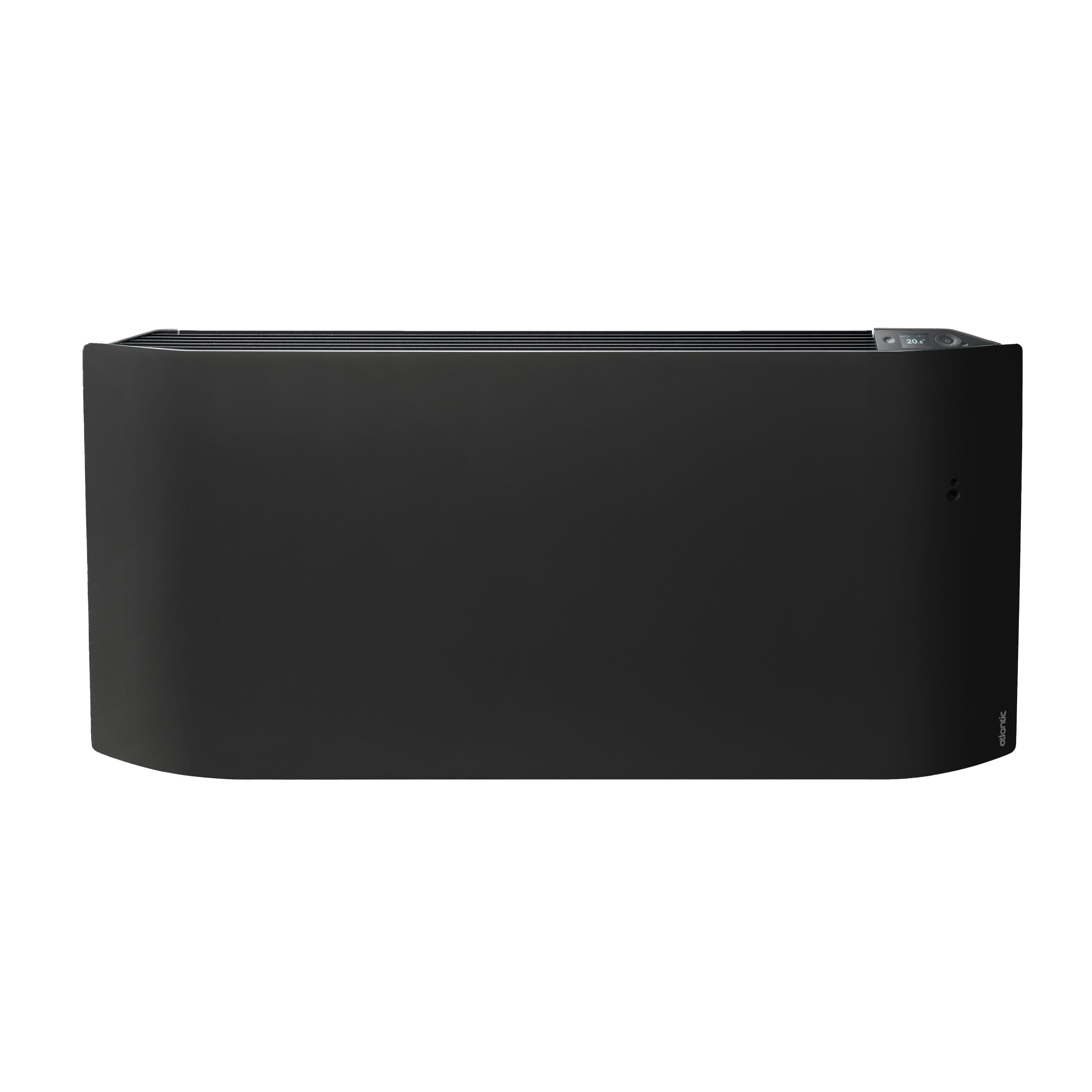 RADIATEUR ELECTRIQUE MURAL NOIR AVEC PRISE + PROGRAM 2000W-LxH:119x56,5 vue 1