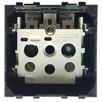 LivingLight - prise 2 pôles + T 16A 250V 2 modules bornes automatiques sans enjoliveur vue 1