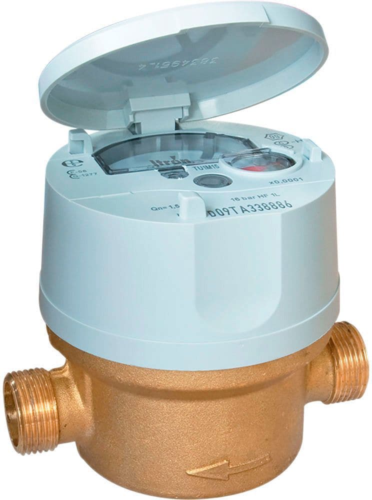 COMPTEUR D'EAU VITESSE EAU FROIDE FLODIS 4/4" SANS RACC. 4/4"-3/4" vue 1