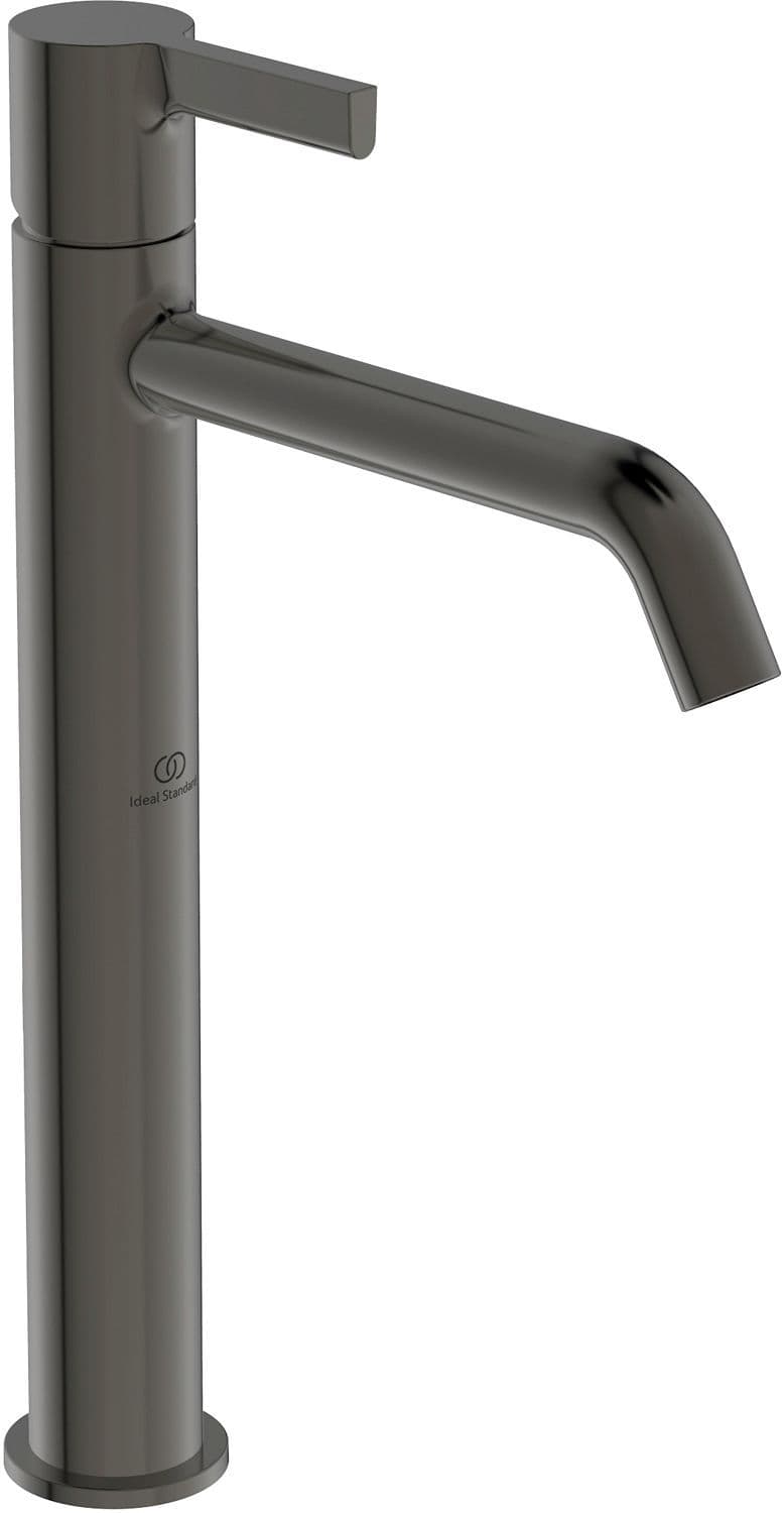 MITIGEUR LAVABO JOY IDEAL STANDARD HAUT SANS VIDAGE AUTOMATIQUE BRUSHED GUN METAL vue 1