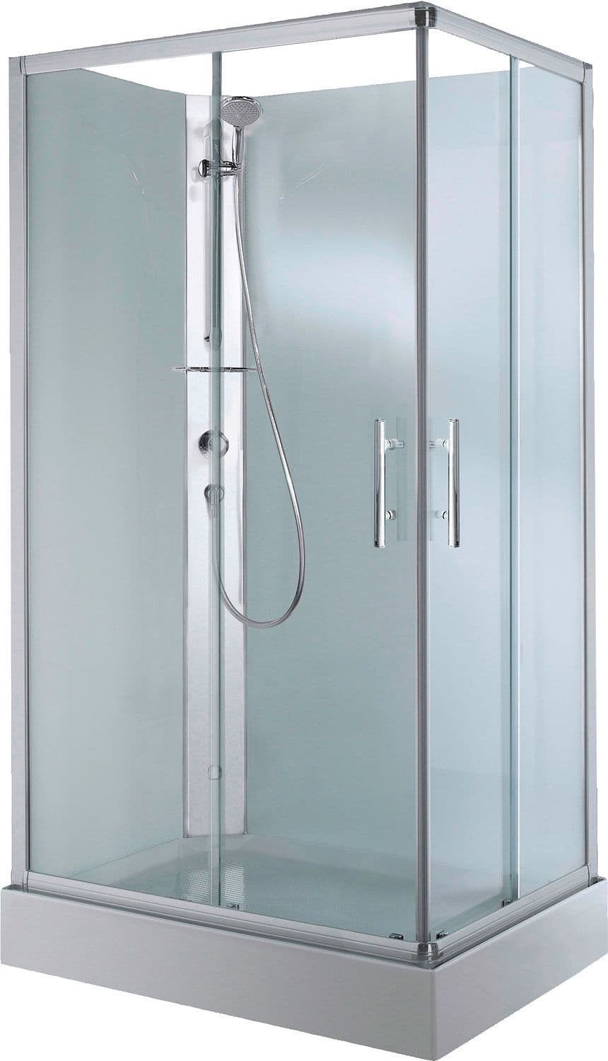 CABINE DOUCHE DESCO COLLECTION EN VERRE 100-80 PORTE COULISSANTE+THERMOSTAT COIN GAUCHE vue 1