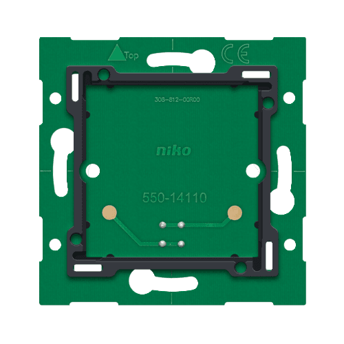 Platine murale simple avec connecteur pour Niko Home Control vue 1