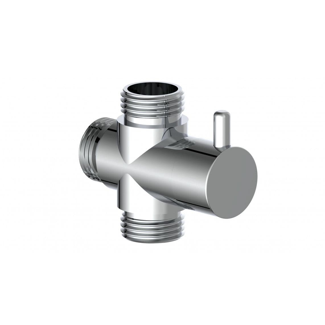 01749 Robinet inverseur pivotant, chromé, par ex. pour 60050 vue 1