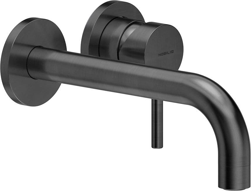 SET DE FINITION MITIGEUR LAVABO LIVE NOBILI 200MM GRAPHITE BROSSÉ vue 1