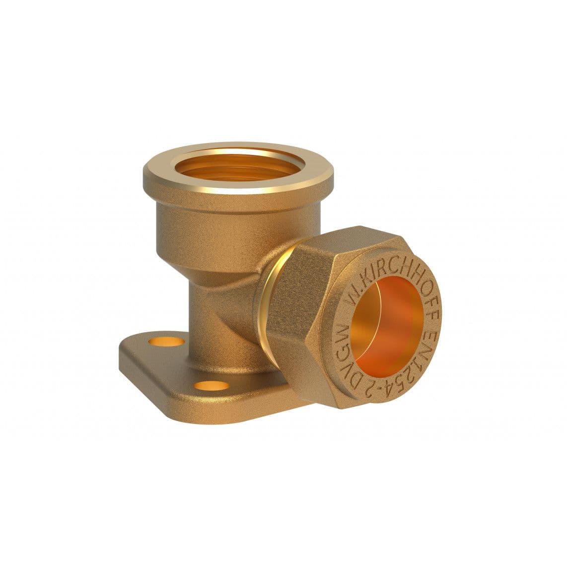 989458317 LT disque mural, vierge, 18 mm x 1/2" F, raccord à serrer pour tube en cuivre, vue 1