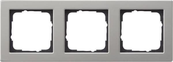 Cadre de finition Gira E2 Acier inoxydable vue 1