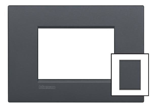 LivingLight - plaque air 3 + 3 modules Anthracite vue 1