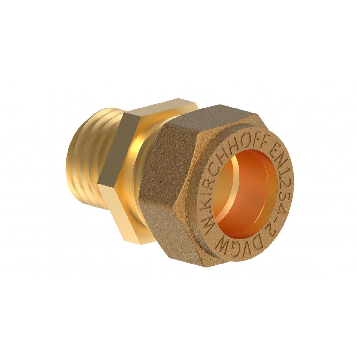 989457617 LT pièce intermédiaire, vierge, 18 mm x 1/2" M, raccord à serrer pour tube en cuivre, vue 1