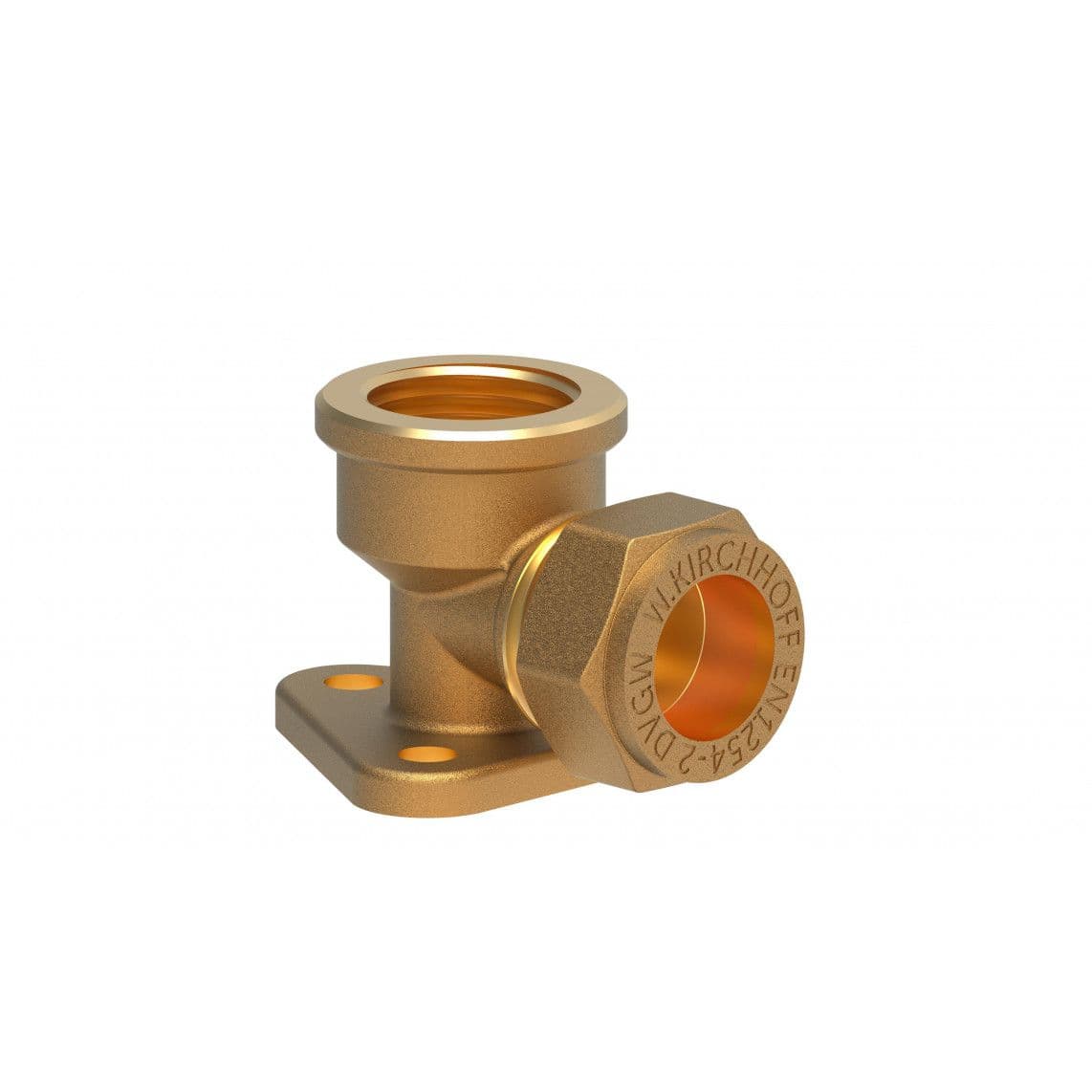 989458117 LT disque mural, vierge, 12 mm x 1/2" F, raccord à serrer pour tube en cuivre, vue 1
