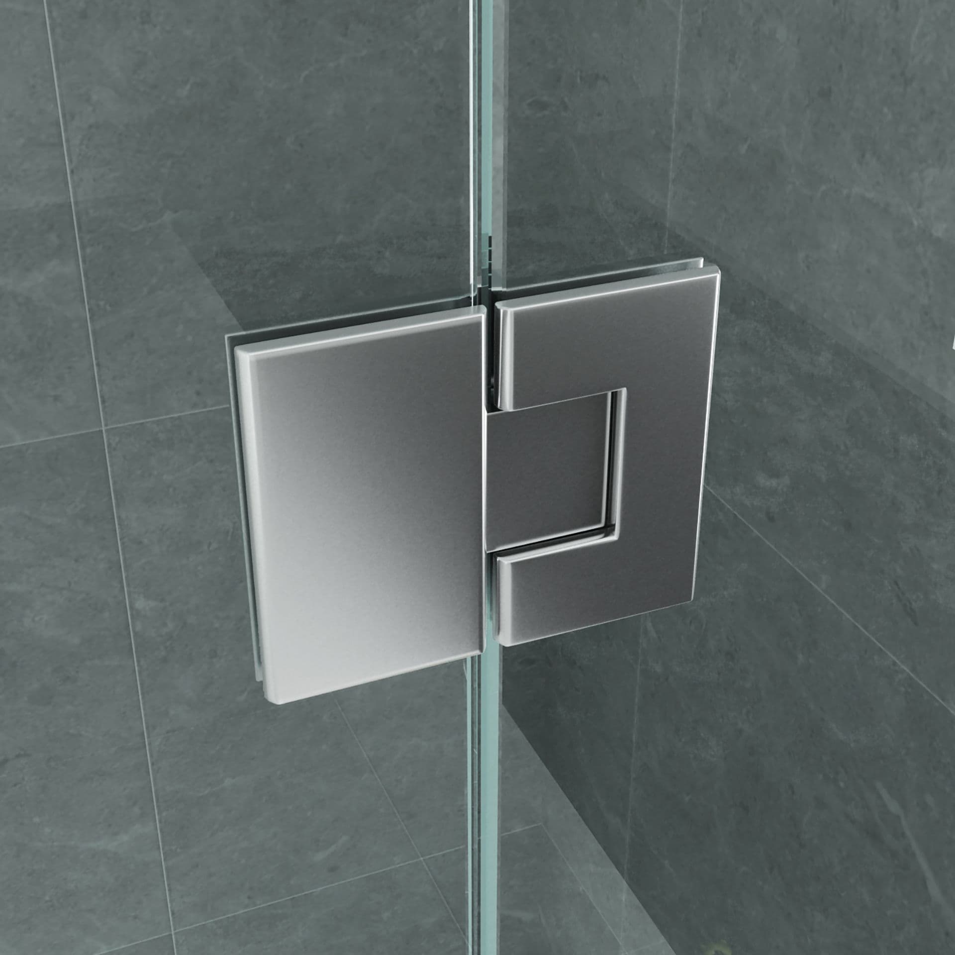ALONI CABINE DE DOUCHE – PORTE PIVOTANTE ET PAROI LATÉRALE - 900X1200X1950MM - CHROME-VERRE CLAIR vue 1