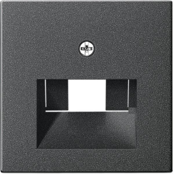 Cache pour boîtier de jonction UAE / IAE (RNIS) et boîtier de jonction au réseau Anthracite sans zon vue 1