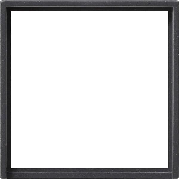 Cadre adaptateur avec découpe carrée pour appareils avec cache (50 x 50mm) Anthracite - Ce cadre vue 1