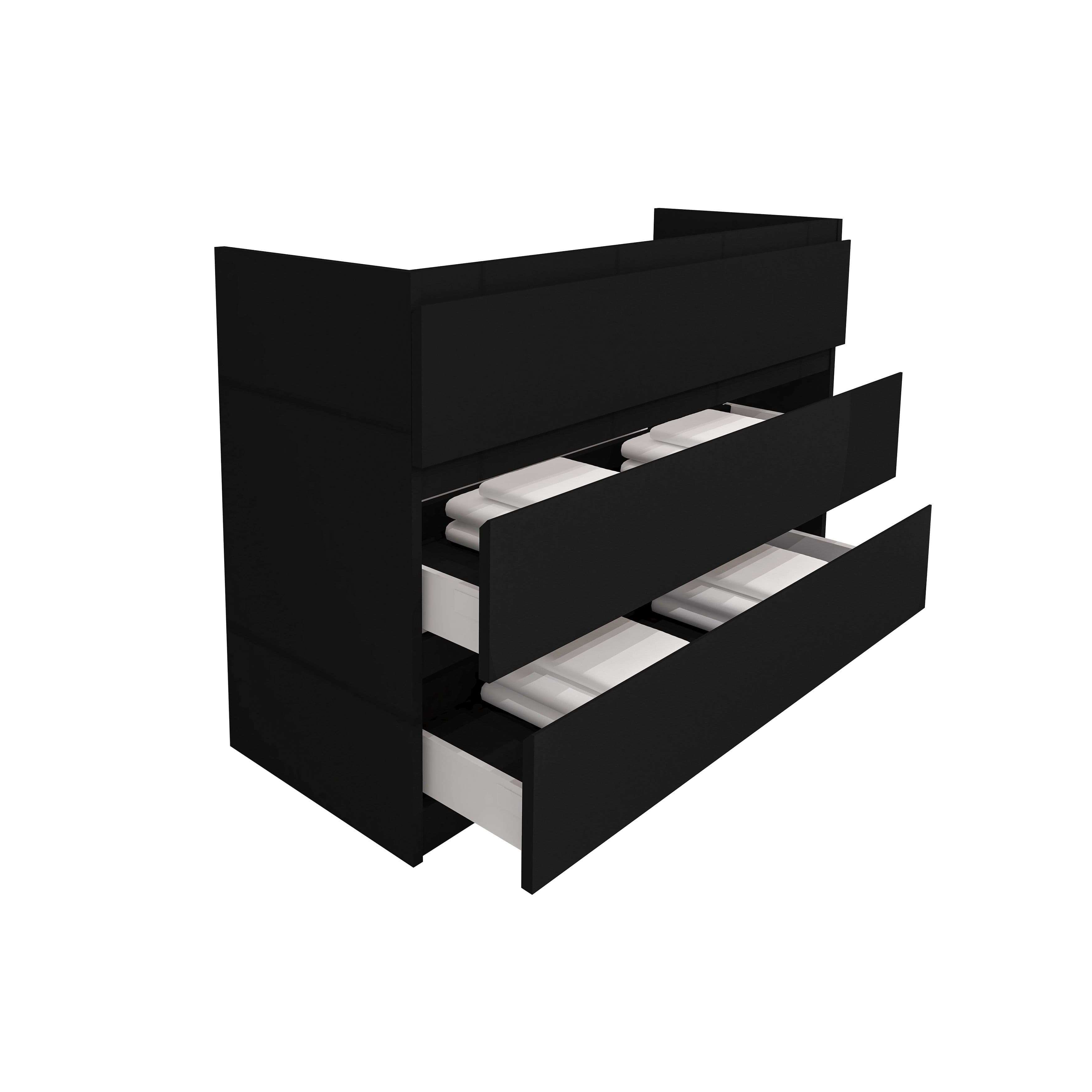 JUPITER MEUBLE SOUS-PLAN (120CM) - NOIR vue 1