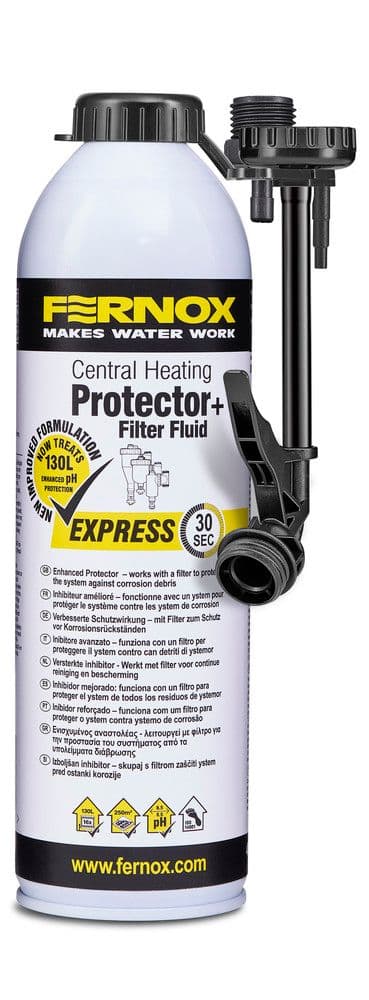 Fernox Filter Fluid+ Protector Express anti-corrosion pH 8,2 SG 1.176 400ml vue 1