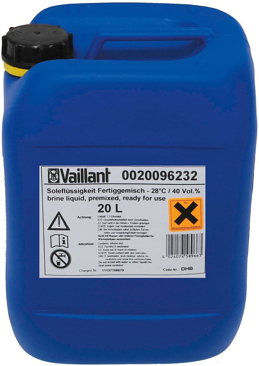 GLYCOL P.PAC GEOTHERM VAILLANT 20L VERTE vue 1