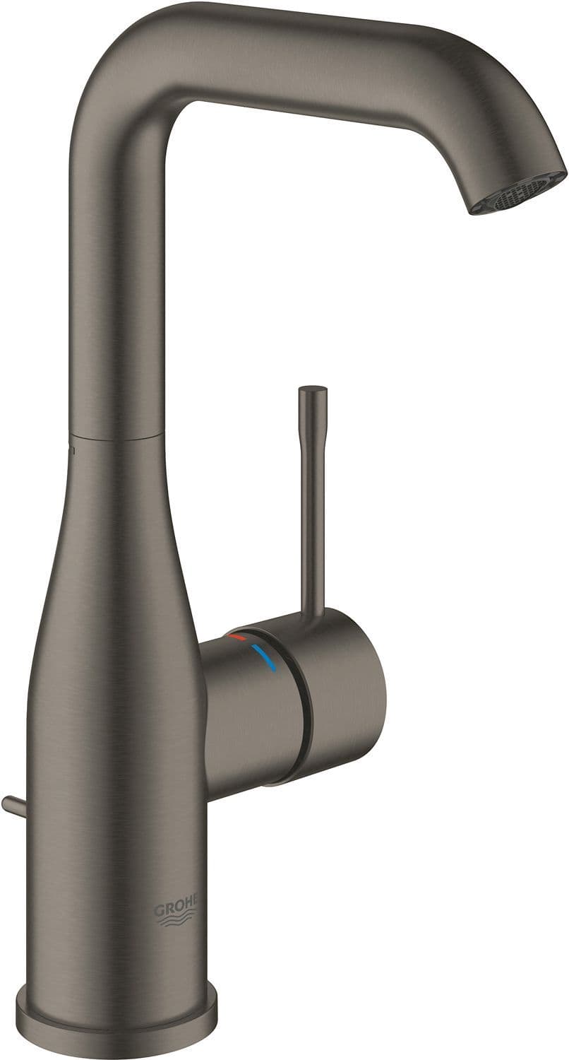 MITIGEUR LAVABO ESSENCE L-SIZE FG BEC MOBILE VIDAGE AUTOMATIQUE ECOJOY BRUSHED HARD GRAPHITE vue 1