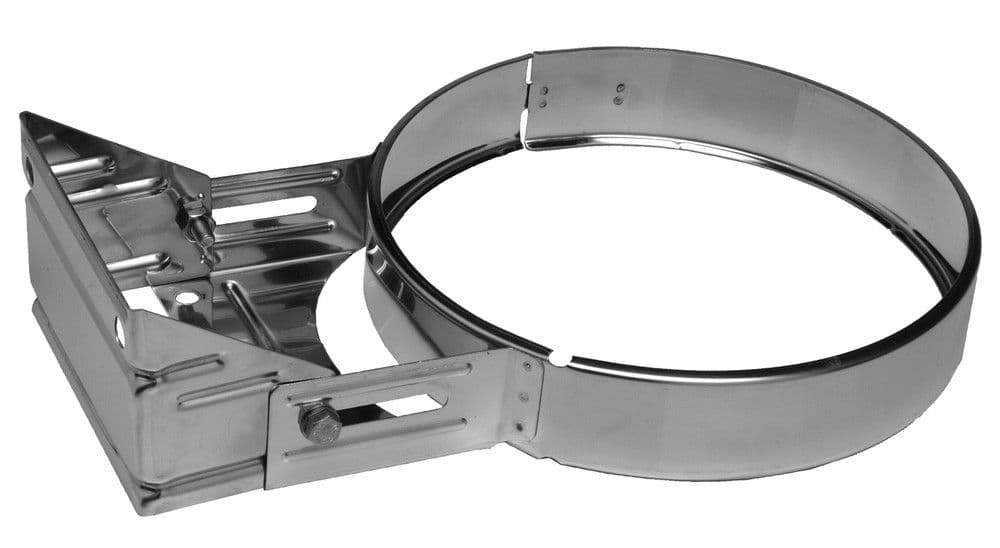 Dinak SW06 831 collier mural plat télescopique 70-120mm D80 inox 304 vue 1