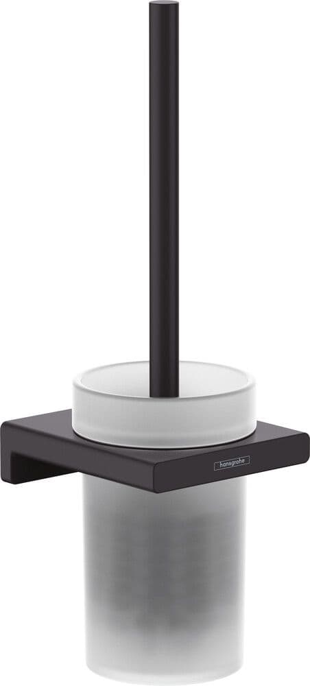 Hansgrohe AddStoris porte-brosse WC mural noir mat vue 1