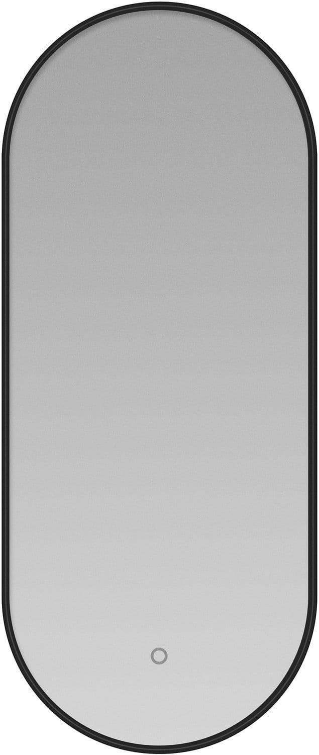 MIROIR DESCO COLLECTION OVAL 90X38CM LED 4000K NOIR vue 1