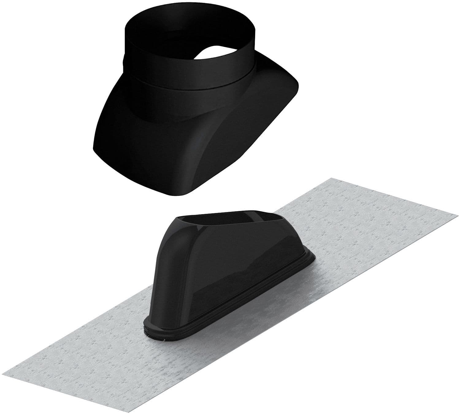 SORTIE TOIT INCLINE UNIVERSEL + ROTULE POUR SYSTEME DE VENTILATION 160 JUSQU'AU 200MM vue 1