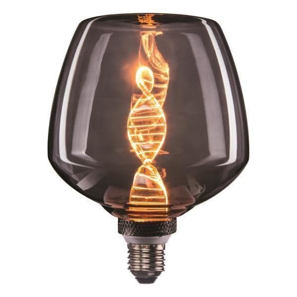 Lampe G125 4W E27 1800K fumée dna poire dimmable vue 1