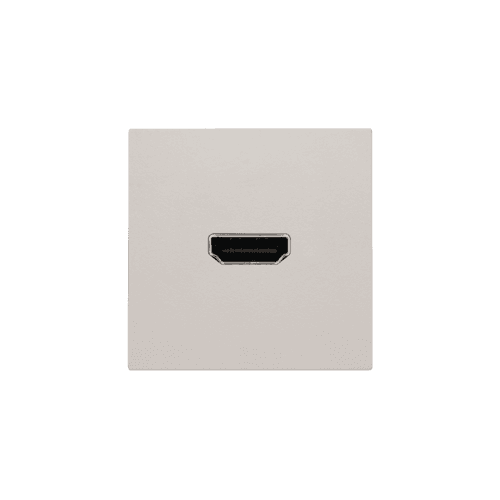 Set de finition avec prise HDMI/HDMI, couleur light grey vue 1