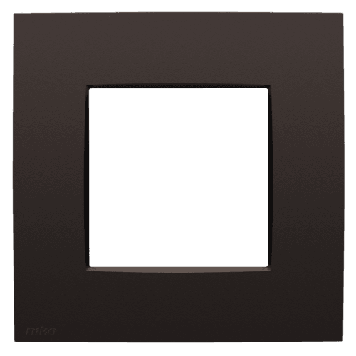 Plaque de recouvrement simple, couleur Niko Intense dark brown coated vue 1