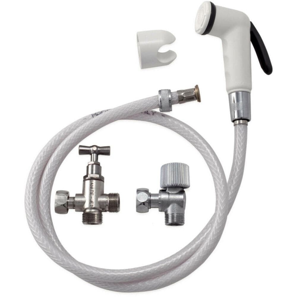 Pack hygiène-wc robinet Sanitie-Jet flexible douchette robinet d'arrêt 4 joints vue 1