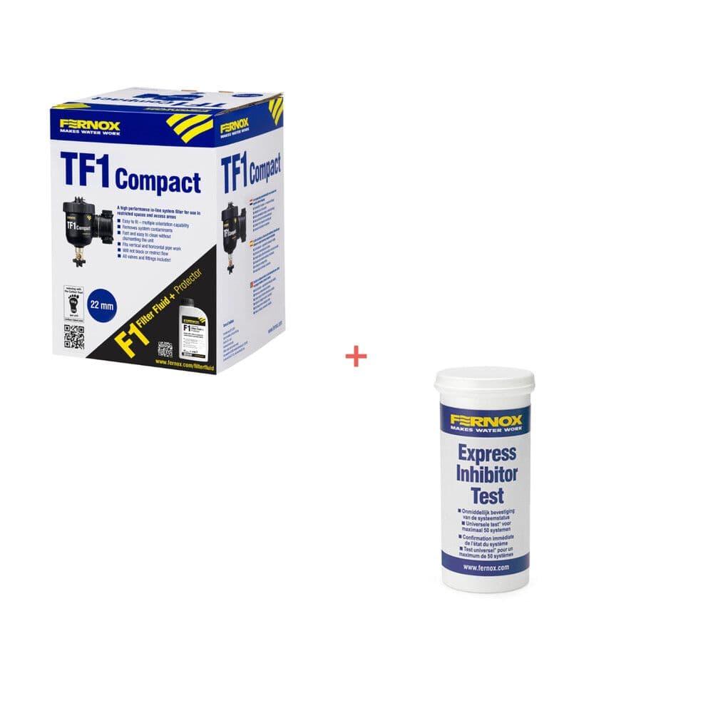 Fernox TF1 Compact 3/4 inch F9 LF + gratuit Express Inhibitor Test vue 1