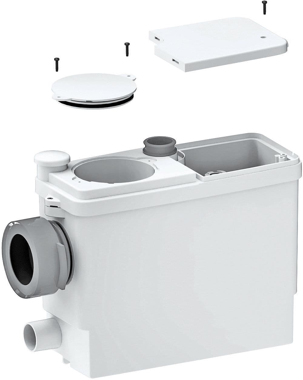 BROYEUR POUR WC+BIDET+LAVABO+DOUCHE SANIPACK ENCASTR. BLANC vue 1