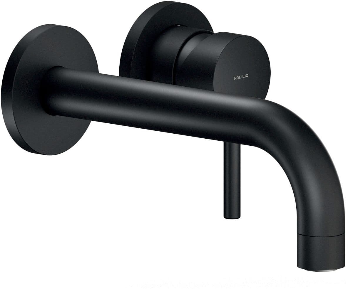 SET DE FINITION MITIGEUR LAVABO LIVE NOBILI 150MM NOIR MAT vue 1