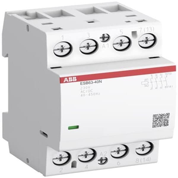 Contacteur modulaire 63A 2 NO 63A contacts tension circuit de commande: 230Vac / Dc vue 1