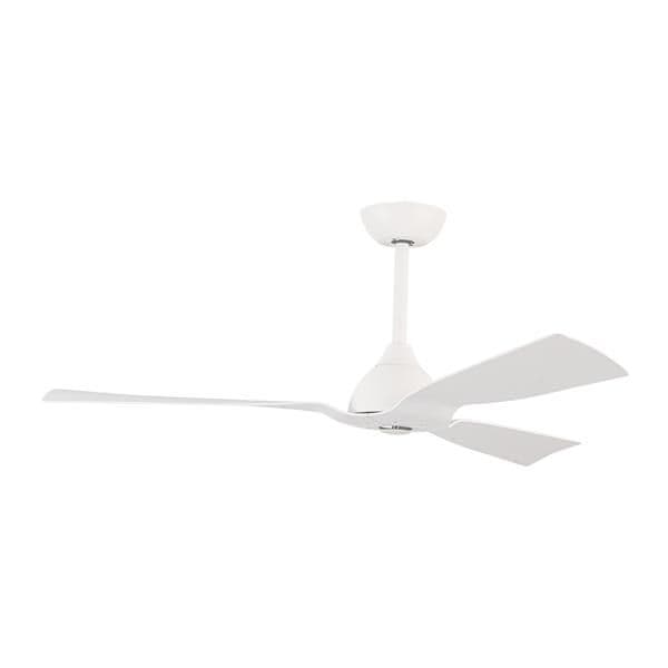 Ventilateur décoratif étanche IP44 Blanc, 3 pales, avec commande diamètre 132 DC 35W vue 1