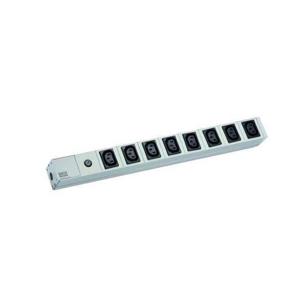 19 1HE 8 x IEC 1 x fuse 10A 2m IEC vue 1