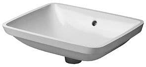VASQUE A SOUS ENCASTRER STARCK 3 DURAVIT 490X365MM SANS PLAGE ROBINET +TROP-PLEIN BLANC vue 1